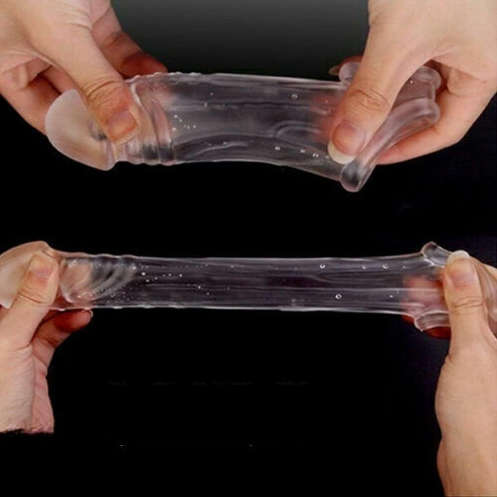 6 inch Double hole Crystal sleeve(condom)(Limited time discount Offer)