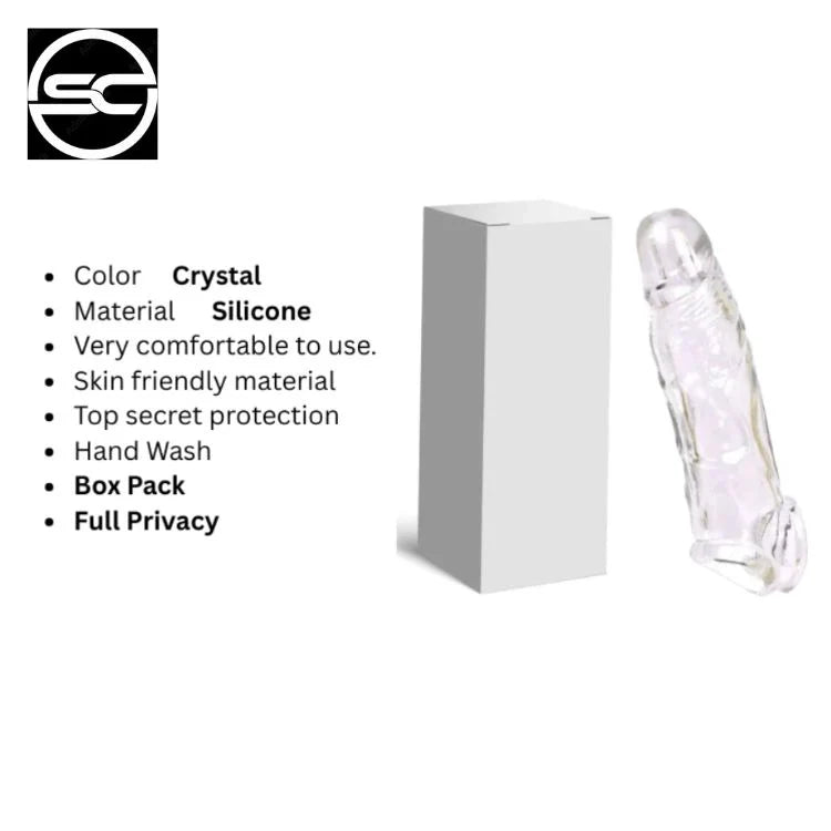 6 inch Double hole Crystal sleeve(condom)(Limited time discount Offer)