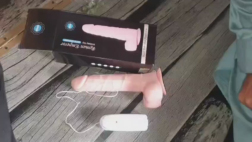9 inch Remote wired Dildo  (color Skin)