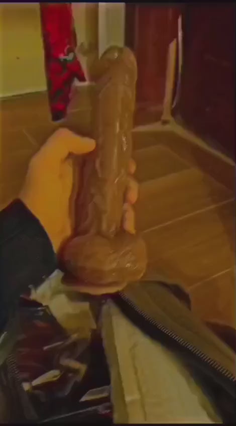 9 inch Dildo  (color brown)